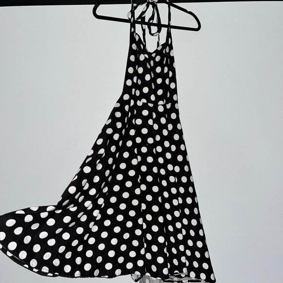 Hell Bunny Vixen Polka Dot Halter Dress - Picture 1 of 10